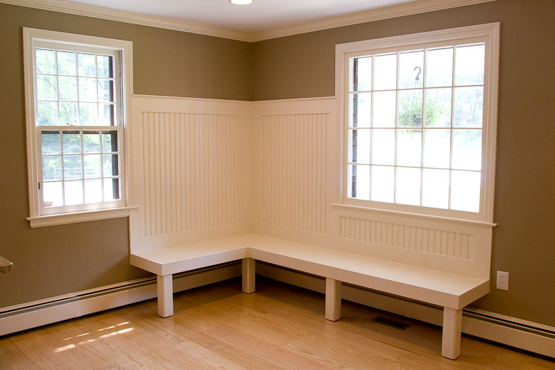 Bench seating for a kitchen table in Glastonbury, CT